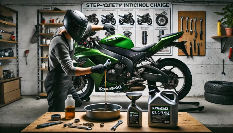 カワサキバイクのオイル交換をDIYで行う手順と注意点を解説。必要な道具や正しい交換方法を紹介し、安全な作業をサポート。